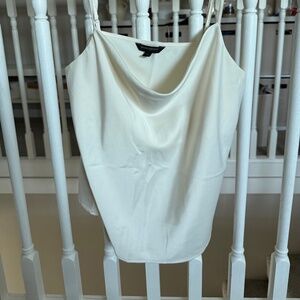 White banana republic cowl neck cami